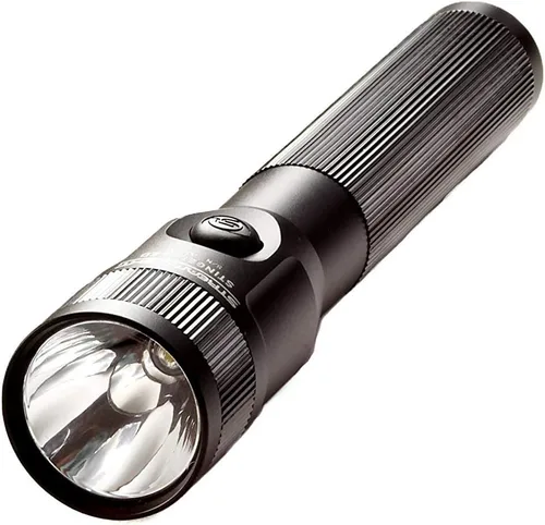 Vista 2 de Streamlight 75713 Stinger Linterna LED recargable de 425 lúmenes con batería NiCad y 120V AC/12V DC 2 soportes, color negro 425 lúmenes; capacidad