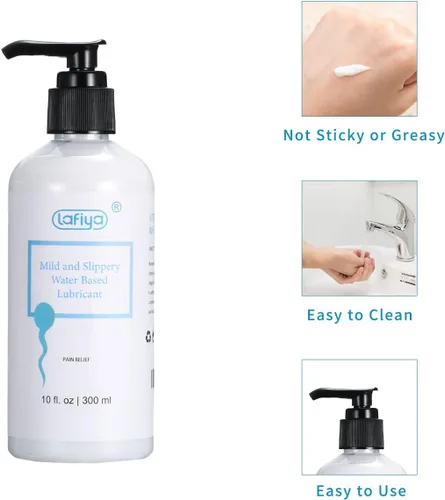 Vista 6 de Lubricante a base de agua, lubricante blanco cremoso de vitamina E para sexo vaginal y anal, lubricante personal antideslizante de larga duración