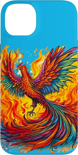 Vista 14 de Fantasy Cute Rising Phoenix Flames Case for iPhone 15