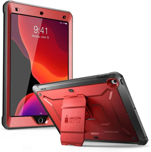 Vista 10 de SUPCASE Funda para iPad de 9ª Generación con Protector de Pantalla (Unicorn Beetle Pro), [Soporte Integrado] Funda Protectora Resistente de Servicio