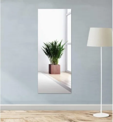 Vista 5 de Hojas de espejo flexibles, papel de espejo de 19.7 x 59 pulgadas, rollo de calcomanías autoadhesivas sin vidrio, azulejos autoadhesivos, hojas