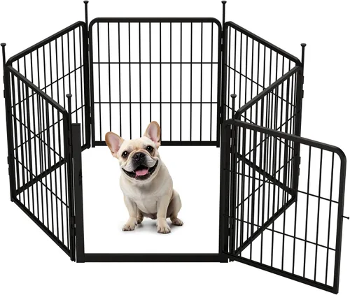 Vista 10 de SunsGrove - Cerca para perros para exteriores, corral resistente de 32 pulgadas con 2 paneles para perros pequeños y medianos, cerca de juego
