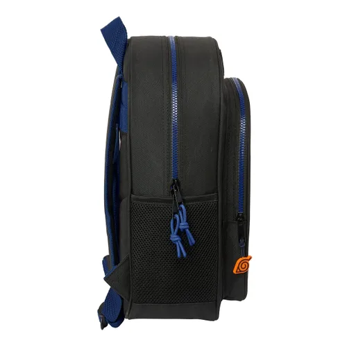 Vista 4 de Mochila Escolar Naruto Ninja Azul Negro 32 x 38 x 12 cm