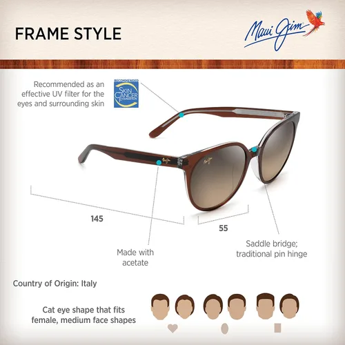 Vista 6 de Maui Jim Lentes de sol polarizados Mehana para mujer