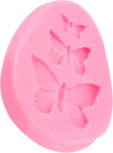 Vista 5 de Moldes de silicona con forma de mariposa para tartas de chocolate, herramienta de decoración para chocolate, dulces, gelatina, cubitos de hielo