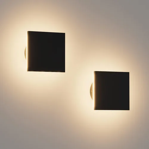 Vista 13 de 2 paquetes de luces LED de pared para exteriores e interiores, apliques de pared modernos, mini apliques, luces de pared para exteriores de aluminio
