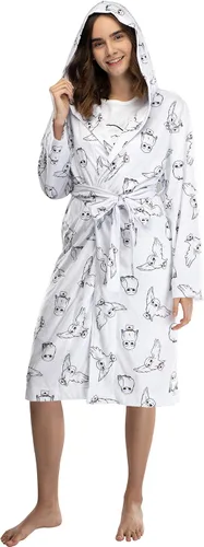 Vista 3 de Harry Potter Hedwig Owl - Albornoz de peluche para mujer