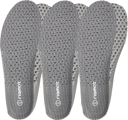 Vista 8 de Riemot - Plantillas de zapatos para mujer con estructura de panal transpirable, plantillas deportivas con amortiguación, plantillas de repuesto