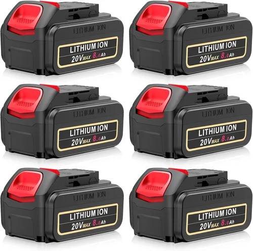 Vista 12 de Futurebatt Batería de iones de litio de 20V de repuesto para Dewalt 20V Max 6.0Ah Compatible con baterías Dewalt DCB205 DCB206 DCB207 DCB204 DCB201