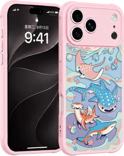 Vista 18 de Compatible para iPhone 13 Funda Linda Estética - Funda de Teléfono Rosa con Protector de Cámara - Diseño de Cubierta con Estampado de Hongos
