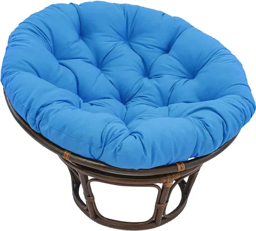 Vista 9 de Cojín para silla de columpio, resistente al agua, grueso, cómodo, para colgar cesta, asiento reclinable, para colgar