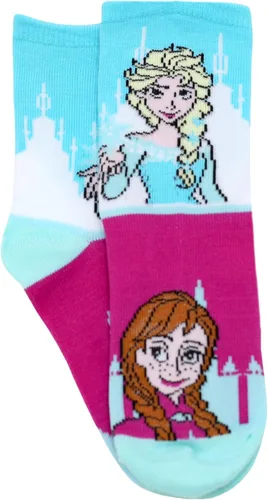 Vista 5 de Disney Frozen - Juego de calcetines para niñas pequeñas