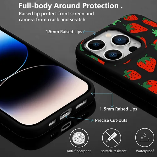 Vista 4 de JOYLAND Funda de silicona líquida compatible con iPhone 13, funda de protección suave a prueba de golpes, soporte de carga inalámbrica