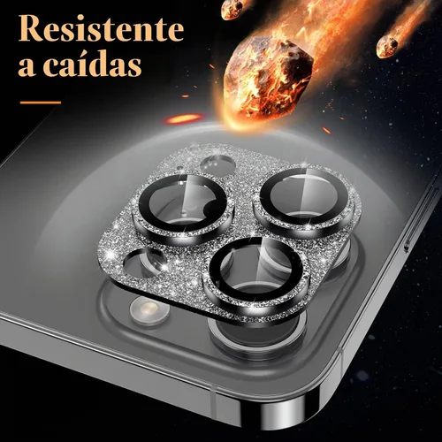 Vista 2 de YWXTW Protector de lente de cámara para iPhone 13 Pro/iPhone 13 Pro Max, [Diseño Brillante de 4.ª Generación Nuevo] Protector de pantalla de lente