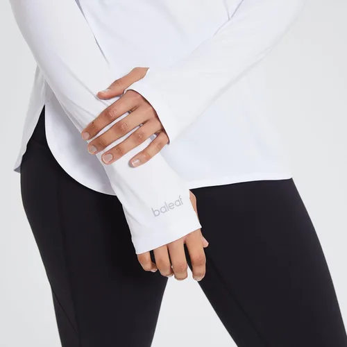 Vista 5 de BALEAF Womens UPF 50 Long Sleeve Hoodie Shirts Sun Protection SPF Hiking Fishing Lightweight Thumbholes Shirt