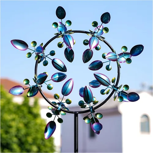 Vista 10 de Pure Echo Molinillos de viento para exteriores para patio y jardín, grandes, molinillos de viento de metal y esculturas de viento de 84 pulgadas