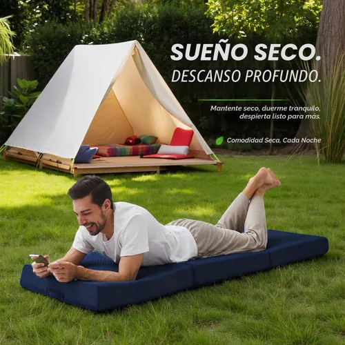 Vista 4 de Jamdok Sleeping Mats for Adults,Memory Foam Trifold Mattress