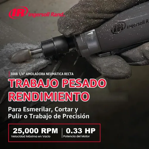 Vista 2 de Ingersoll Rand Amoladora de troqueles recta neumática 308B