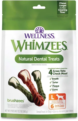 Vista 20 de WHIMZEES Wellness Freshzees Golosinas dentales para perros, barra de tamaño extra pequeño, (56 unidades)