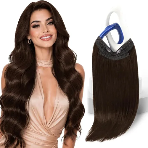 Vista 36 de Sunny - Extensiones de cabello humano real, con cable/hilo y clips ajustables, aplicación invisible, 2.82 onzas, 12 pulgadas, color rubio cenizo