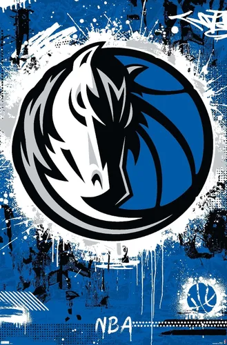 Vista 11 de Trends International NBA Dallas Mavericks - Póster de pared con logotipo Maximalist 23