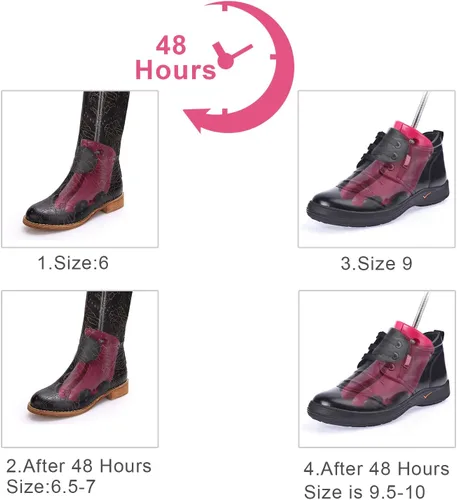 Vista 6 de JJDPARTS Estirador de zapatos para mujer, estirador de zapatos para botas, botas ajustables, pies anchos, forma de árboles de zapatos, zapatos