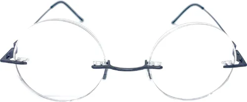 Vista 9 de The Steve, lentes de lectura sin montura totalmente redondos, lectores circulares unisex 2 Dorado