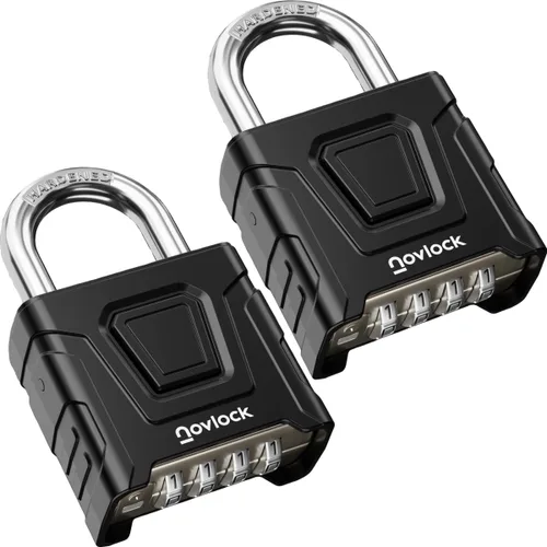 Vista 12 de Candado de combinación para exteriores, resistente, grande, resistente a la intemperie con código, para puertas, vallas, cobertizos, taquillas