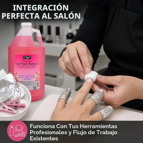 Vista 4 de PRO Nail - Removedor de acrílico y gel para mejorar el control de daños, 32 onzas