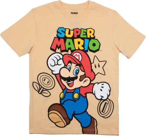 Vista 3 de Nintendo Super Mario Bros. Paquete de 4 camisetas de manga corta para niños