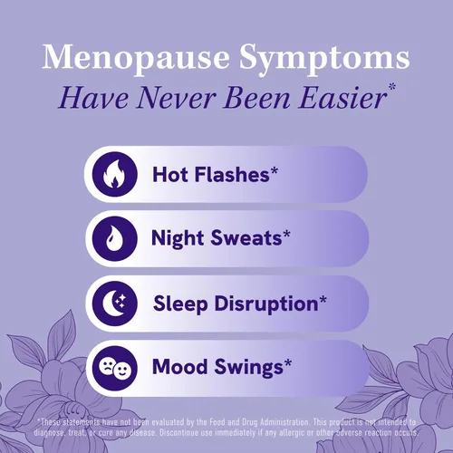 Vista 2 de Suplementos para la menopausia para mujeres, sofocos y sudores nocturnos, equilibrio hormonal, alivio de la menopausia para mujeres y apoyo
