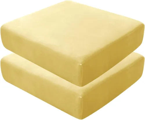 Vista 12 de Fundas de asiento de terciopelo ultra suave, fundas de cojín de asiento suave SOFE fundas de sofá con parte inferior elástica lavable funda