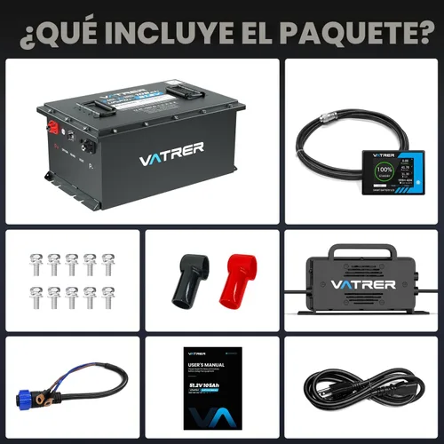 Vista 9 de VATRER POWER Batería del carro de golf del litio de 48V 105Ah, UL2271