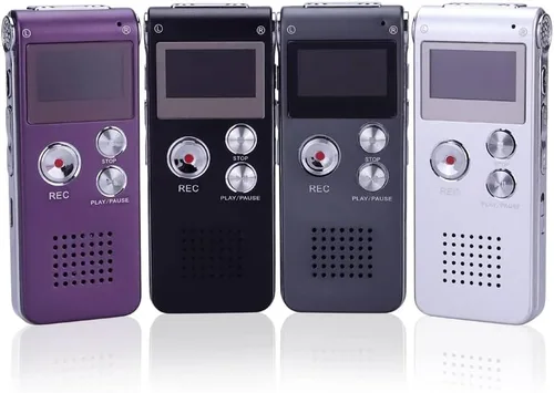 Vista 7 de 16G activado por voz Mini espía Grabadora de audio digital de sonido Dictáfono Reproductor MP3 Regalo Portátil MP3 Grabadora de audio Dictaphone