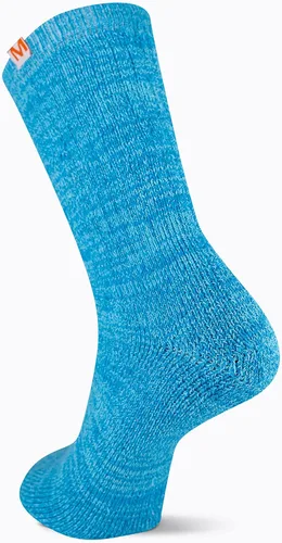 Vista 3 de Merrell Calcetines Cloud Crew para hombre y mujer, paquete de 1 par, ultra suaves, acolchados, cómodos, para el trabajo y la recuperación deportiva