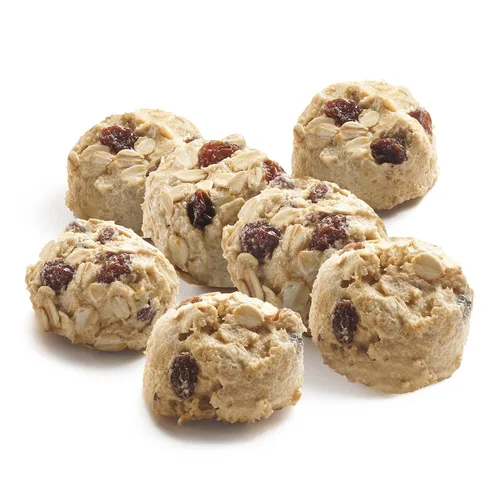 Vista 13 de David's Cookies - Masa congelada de galletas con trozos de chocolate y avena con pasas, premoldeada, 96