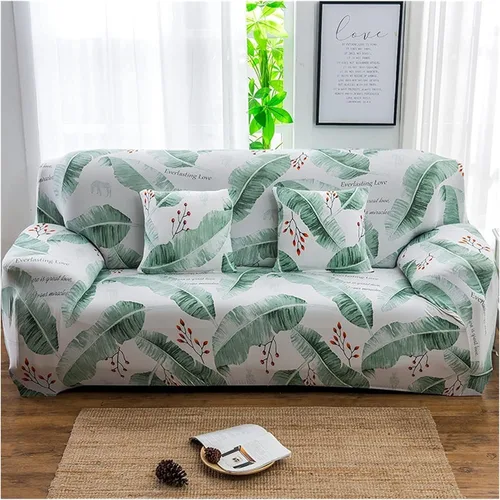 Vista 22 de Fundas elásticas para sofá de 3/2/4/1 plazas, en forma de L, funda protectora elástica con patrón para sala de estar, fundas protectoras universales