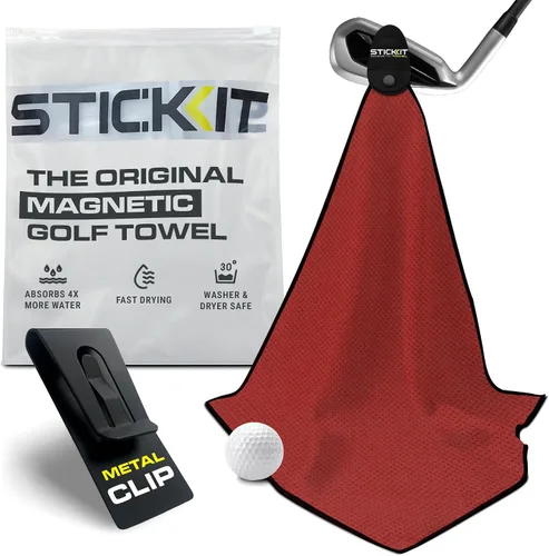 Vista 17 de STICKIT Toalla de golf magnética - Toalla de golf con tejido de gofre - 29