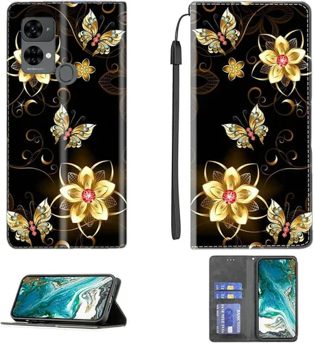 Vista 13 de Aroepurt Funda para UMIDIGI G1 Plus compatible con UMIDIGI G1 Plus Funda para teléfono Funda de piel sintética con función atril magnética CPT15