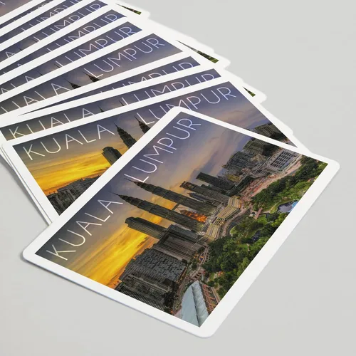 Vista 5 de Lantern Press Kuala Lumpur, Malasia, Skyline at Sunset (52 cartas de juego, baraja de cartas de tamaño póker con comodinos)