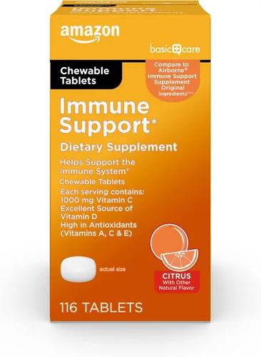Vista 10 de Amazon Basic Care Comprimidos masticables de cítricos de apoyo inmunológico, 32
