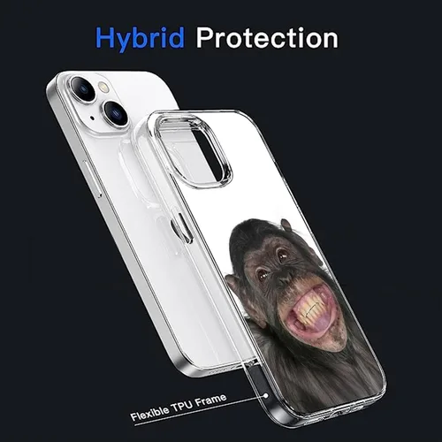 Vista 2 de Funda compatible con iPhone 15, divertida funda protectora de TPU a prueba de golpes para niñas y mujeres
