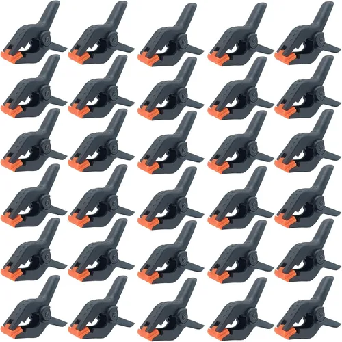 Vista 8 de Abrazaderas de resorte, paquete de 6, abrazaderas de resorte de plástico profesional de 6 pulgadas de alta resistencia para manualidades, clips