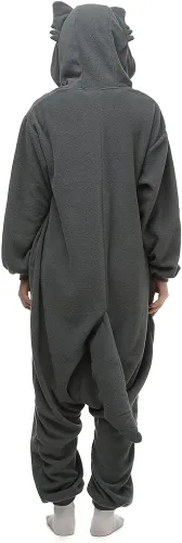 Vista 2 de Wolf Onesie Adult Cosplay Animal Women Men Costume