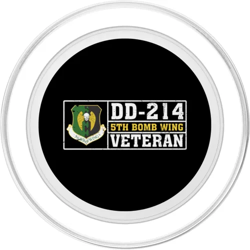 Vista 2 de Proud 5th Bomb Wing Veteran Patriotic US Vet Military PopSockets MagSafe PopGrip for iPhone