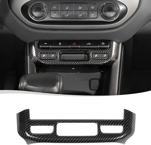 Vista 8 de Voodonala Cubierta de panel de interruptor de luz de emergencia compatible con Chevy Colorado/GMC-Canyon 2014-2022, grano de madera negro