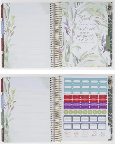 Vista 7 de Christian Art Gifts Agenda semanal 2026-2027: planes diarios/mensuales de be still