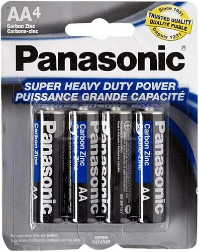 Vista 2 de 4pc Panasonic AA Baterías Super Heavy Duty Power Carbono Zinc Doble A Batería 1.5v