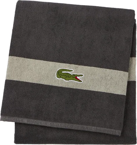 Vista 5 de Lacoste Logo Toalla de baño, 100% algodón, 650 GSM, 30"x52", Orangeade